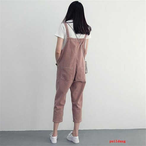 봄 느슨한 자른 바지 캐주얼 조커 스트랩