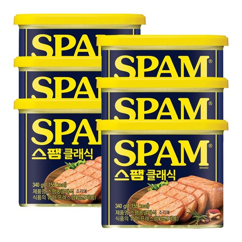 스팸 클래식, 340g, 6개