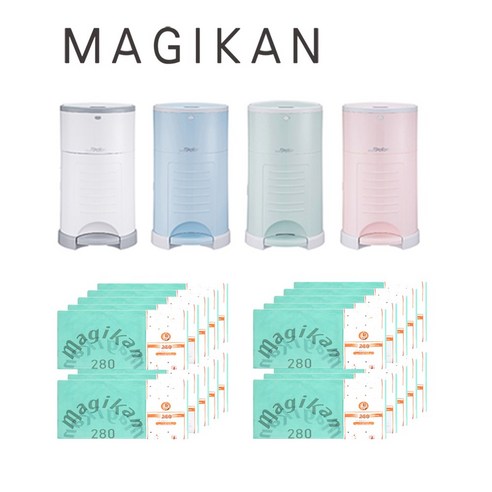 매직캔 MAGIKAN 3중냄새차단 휴지통 9L~25L M250 M220 M280, 20L M250 M250NSP(연핑크), 1개