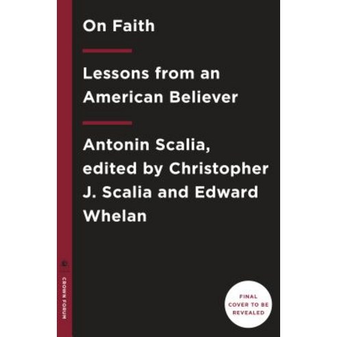 (영문도서) On Faith: Lessons from an American Believer Hardcover, Forum, English, 9781984823311