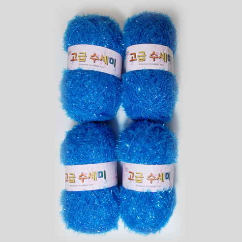 울클럽 별꽃수세미 만들기 DIY 고급수세미실 80g 4볼세트 (총 320g), 170라이트데님, 1개