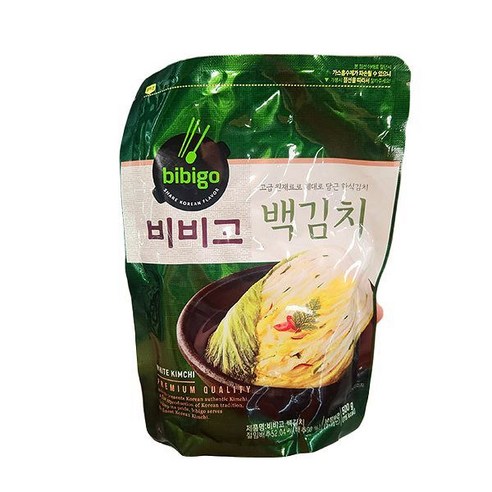 비비고 CJ 제일제당 비비고 백김치 500g x 1개, 아이스보냉백포장