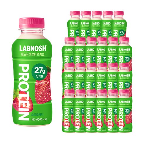 랩노쉬 프로틴드링크 스트로베리, 350ml, 24개