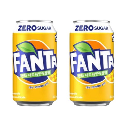 환타 제로 파인애플맛, 355ml, 24개