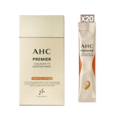 AHC 프리미어 콜라겐 T3 슬리핑 마스크 3.5ml, 20개입, 1개 헉슬리슬리핑팩 AHC 프리미어 콜라겐 T3 슬리핑 마스크 3.5ml, 20개입, 1개 헉슬리슬리핑팩