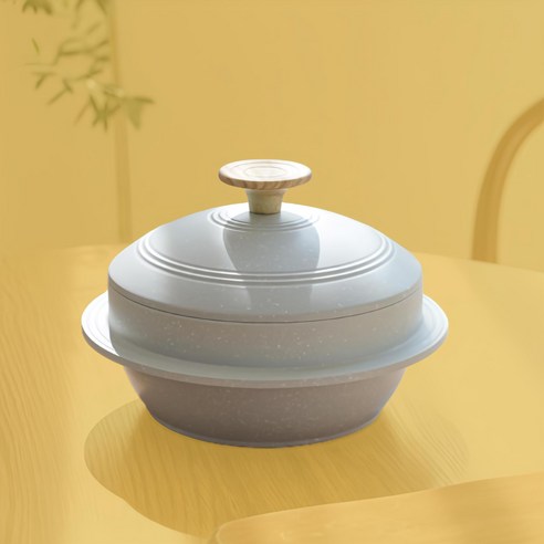 키라 인덕션 뚝배기 2인용 솥밥 아이보리, 지름 24cm, 높이 13cm