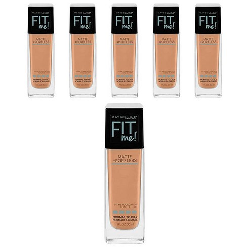 메이블린 핏 미! 매트+ 포어리스 파운데이션 30ml, Natural Tan, 6개