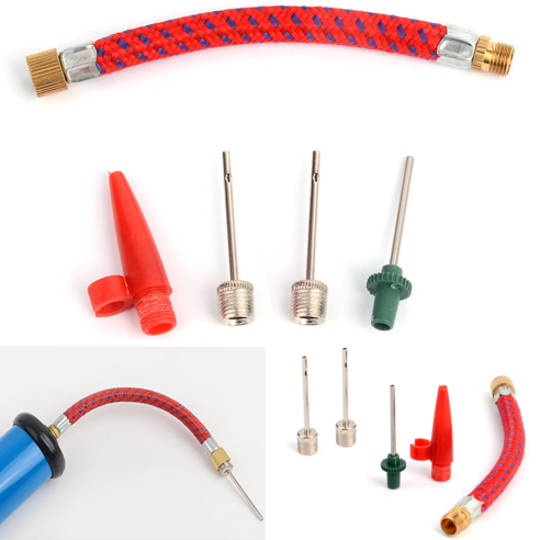 휴대용 공기 주입기 펌프 볼 공기 주입 부속품 세트 5P