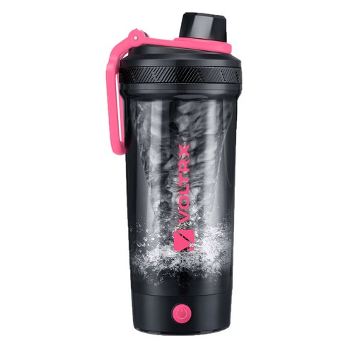 볼트렉스 충전식 트라이탄 전동 쉐이커 보틀, 700ml, 핑크, 1개