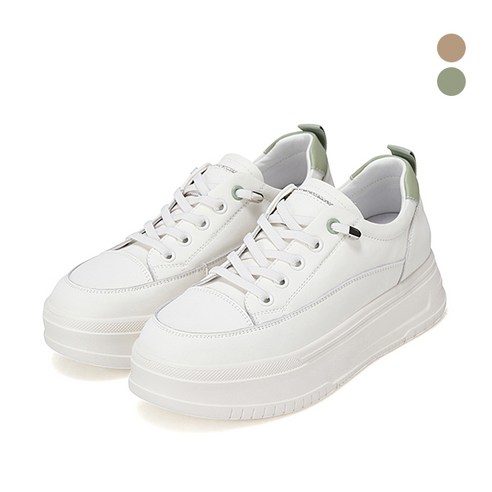 발끝에 스며드는 자연의 색채, 세븐플로어 소가죽 베이직 여성 스니커즈 SFH164의 매력 바바라운동화