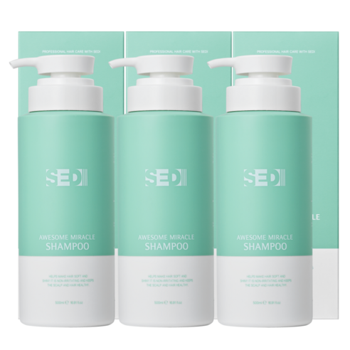 세디 샴푸 극손상 단백질 약산성 미용실, 3개, 500ml