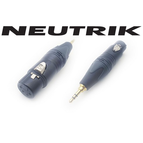 밸런스드 뉴트릭NC4FXX-B XLR4핀(암) to 3.5mm(수)젠더 카나레L-4E5C케이블사용 [XLR4F-35M]