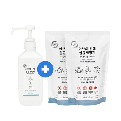 이브의선택 이브의 주방 세제 본품600mlX1개+리필600mlX2개, 단일옵션