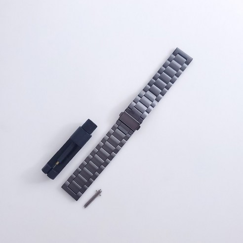 티타늄 도금 스트랩 삼성 갤럭시 시계 4 클래식 46mm 42mm/갤럭시 Watch4 44mm 40mm 밴드 금속 스테인레스 스틸 시계 밴드, Gray