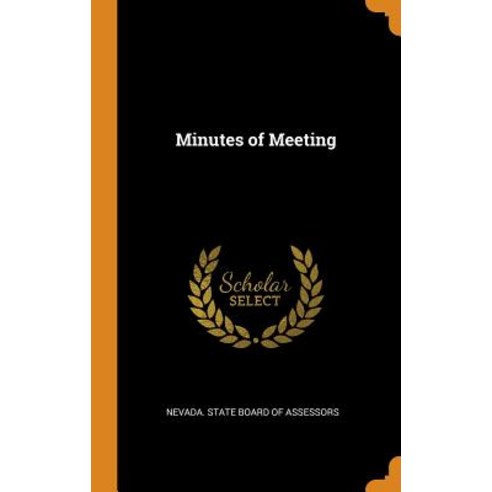 (영문도서) Minutes of Meeting Hardcover, Franklin Classics, English, 9780342489046