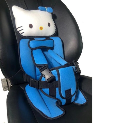 휴대용 카시트 어린이집 안전 시트커버 차량카시트 가드, 단일사이즈, 블루 -스몰