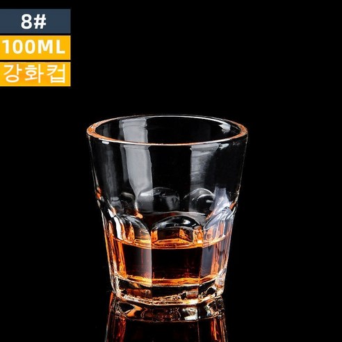 스노우드림 크리스털 글라스 소주잔 맥주잔 찻잔 양주잔 두껍게 8각잔, 옵션1
