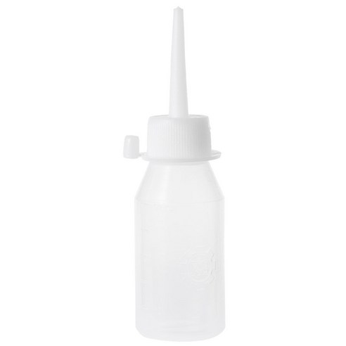50ml 산업용 접착제 젤 오일 애플리케이터 스퀴즈 병 투명 흰색 제트 디스펜서, 하얀색