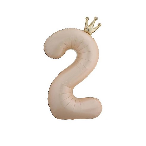 연지마켓 숫자 은박 풍선 대형, 베이지 2