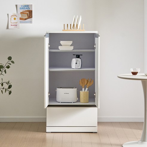 주방의 품격을 높이는 마법, 엘사 1200 광파오븐 다용도 수납장