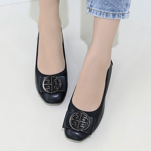 제이슈 폴라 장식 단화 3.5cm