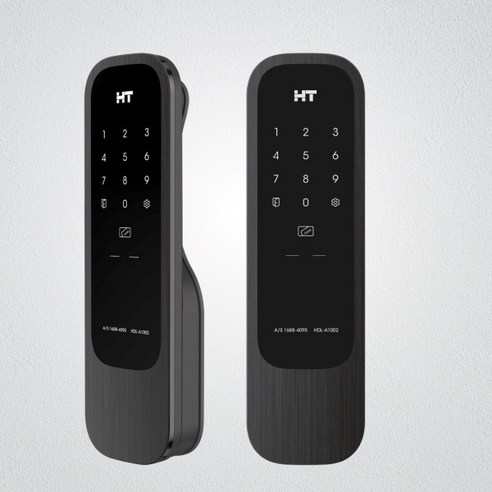 [현대에이치티] 미니 무타공 즉시잠김 디지털 도어락 [HDL-A1002][기사설치]