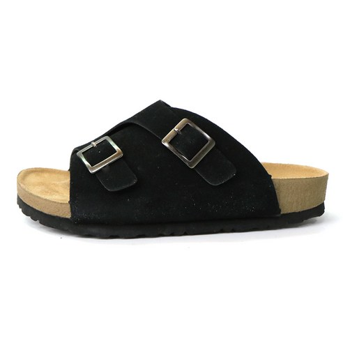 푹신한 쿠션 통굽 버클 슬리퍼 취리히