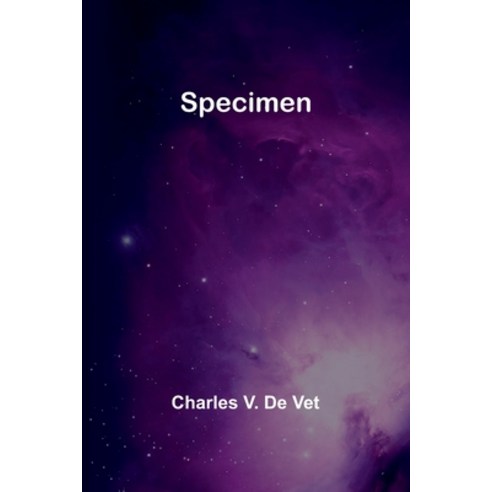 (영문도서) Specimen Paperback, Alpha Edition, English, 9789361479373