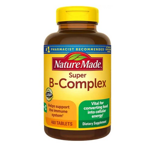 Nature Made 네이처메이드 슈퍼 B-콤플렉스 (비타민C함유) Super B-Complex (Metabolic Health) 460정