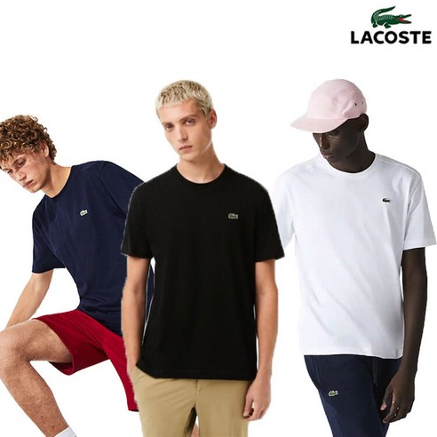 LACOSTE 라코스테 베이직 크루넥 트레이닝 반팔 티셔츠 TH7618