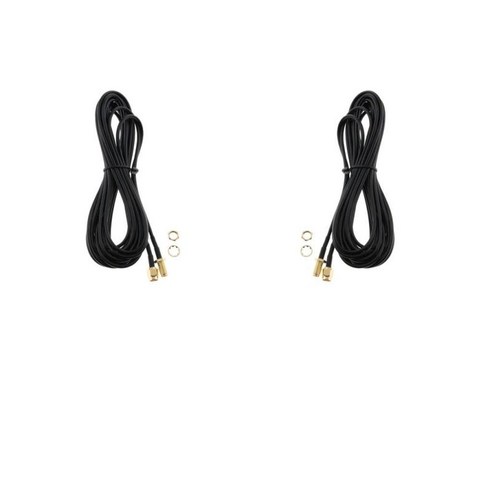 2pcs 5M/16.4ft GR174 안테나 연장 케이블 RP-SMA 남성-암컷 커넥터 무선 LAN 라우터 브리지 및 기타 외부 안테나 장비, {"사이즈":"5M"}, {"색상":"블랙"}, {"수건소재":"설명"}