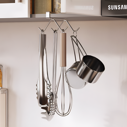 InLoop 무타공 컵걸이로 주방을 깔끔하게, 요리를 즐겁게!