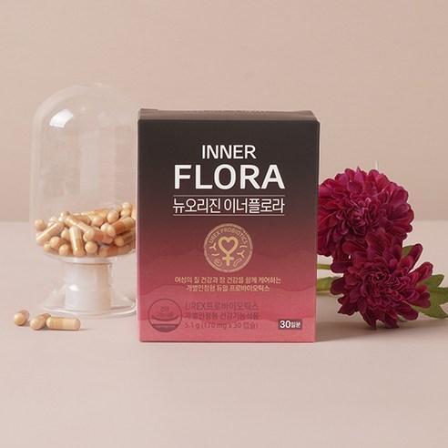 이너플로라는 여성의 질 건강을 지원하는 유산균 제품