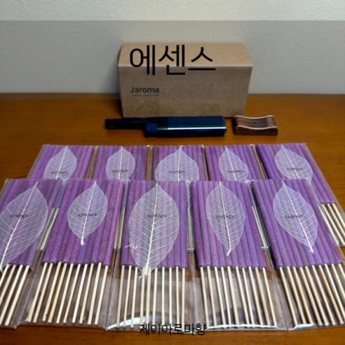 [제이아로마향] 태국 아로마 인센스스틱 향초 총 100개, 에센스