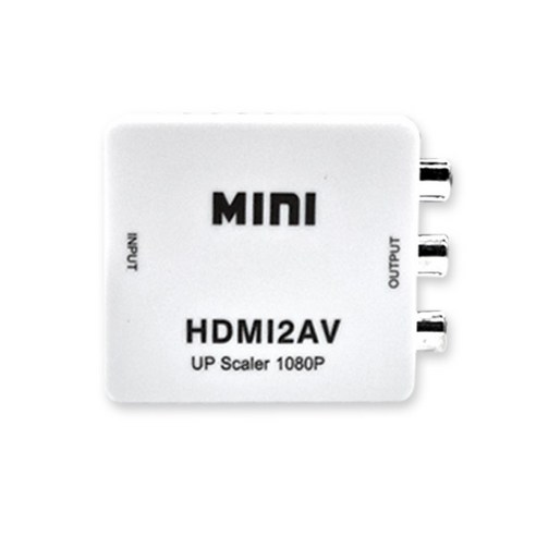 (HD-V02) HDMI to AV 변환 컨버터 커넥터를 아날로그 티비 모니터에 사용, 상세페이지 참조