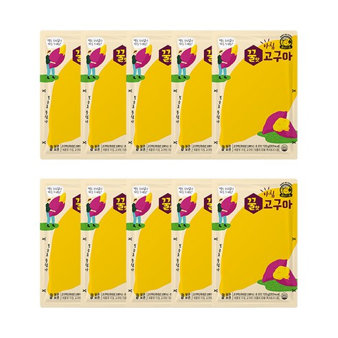 바로드숑 꿀맛 고구마 슬라이스, 120g, 10개
