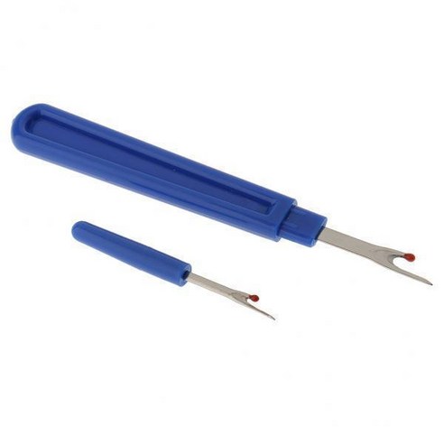 3-10pack 2pcs 3.3 "/5.5" 파란색 플라스틱 핸들 재봉 스티치 실 Unpicker 솔기, 무작위의, 플라스틱+스테인리스