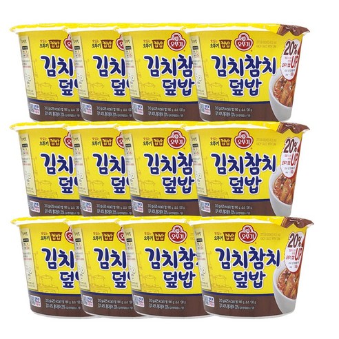 <올따옴> 오뚜기 컵밥 김치참치 덮밥 12입, 310g, 12개