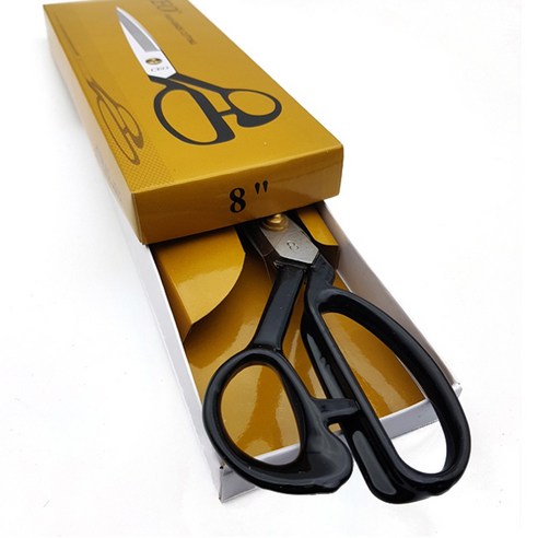 CEO 재단가위 원단가위 재봉 수예 코팅손잡이 (다섯사이즈), 8"(200mm), 1개