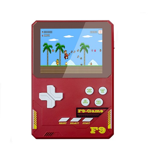 PYHO 레트로게임기 6000mAh 고속충전 보조배터리 내장 500종 고전게임 3.5인치 대화면, 붉은색(1인)