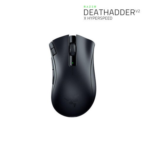 레이저 DeathAdder V2 X HyperSpeed 무선 마우스 RZ01-0413, 블랙