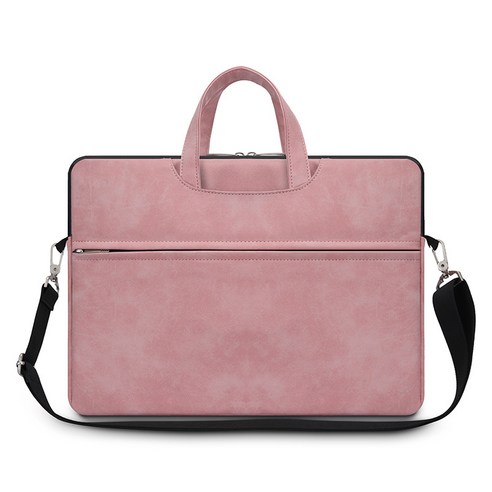 [코스릴]노트복가방 옥스포드 천 비즈니스 노트북 가방, 핑크 어깨 끈