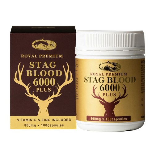 호주 네이쳐스탑 프리미엄 녹혈 6000mg 100캡슐 STAG BLOOD 사슴피, 100정 호관원프리미엄가격