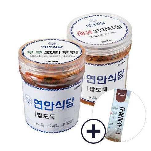 [연안식당] 부추매콤 꼬막장 500g 1팩+소면 310g 증정, 01.부추꼬막장 500g+소면310g 증정, 1개