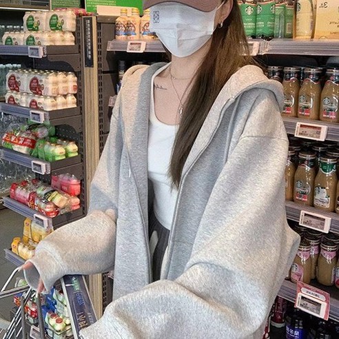 여성의 편안하고 세련된 동반자: 데일로엔 오버핏 후드 집업