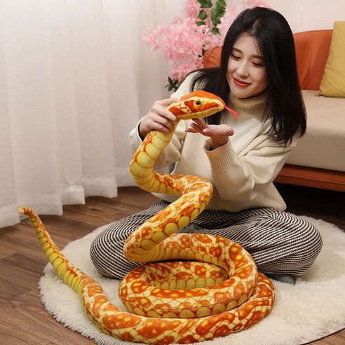 3미터 아나콘다와 2.2미터 대형 뱀 인형, 봉제 구렁이 소품 – 3미터 S형 빅비단뱀- 브라운 라이즈 ZY 라이즈인형 3미터 아나콘다와 2.2미터 대형 뱀 인형, 봉제 구렁이 소품 – 3미터 S형 빅비단뱀- 브라운 라이즈 ZY 라이즈인형