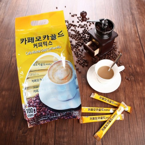 맥심모카골드 카페모카골드커피믹스/알뜰형100개/커피믹스, 12g, 100개입, 1개  Best 5