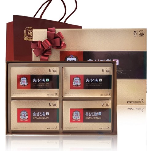올따옴) 정관장 6년근 홍삼진황 50ml 20포 리본포장+쇼핑백 선물세트, 1000ml, 1개
