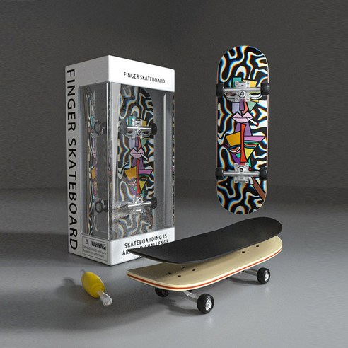DIY 핑거 스케이트보드 / 미니 손가락 베어링 보드 Fingerboard skateboard, 99mm x 29mm (드라이브 포함), A, 1개