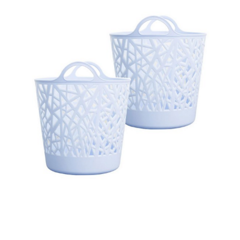 올맘 다용도 빨래바구니 40L, 1 건, 스카이블루 × 8개
